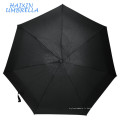 Européen Classique Noir Couleur Super Lumière 19 &quot;Promotionnel Petite Taille Pliant Mini Voyage Parapluie Fournisseur